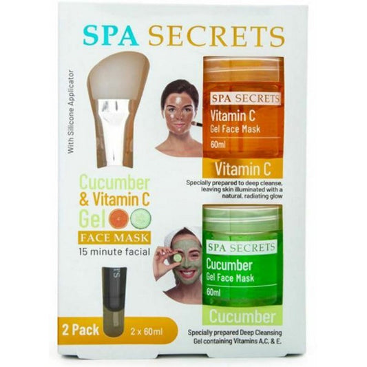 SPA Secret Face Masks, Set 2 w/ Silicone Applicator