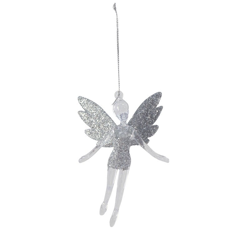 Hanging Acrylic Fairy Glitter, 12cm, Asstd