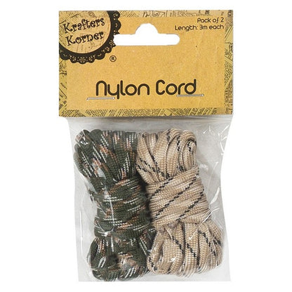 Nylon Cord, 2pk, 3 Asstd Designs