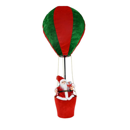 Pop Up Santa Hot Air Balloon, 90cm, Asstd