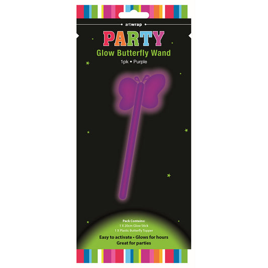 Glow Butterfly Wand, Purple