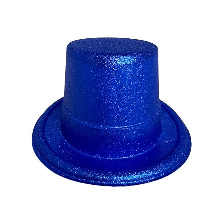 Party Top Hat Glitter, Blue