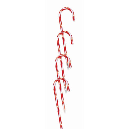 Timer LED Candy Canes, 4pk