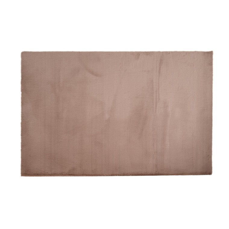 Selena Plush Mat, 130 x 70cm, Taupe