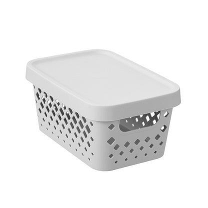 Kept Storage Basket w/ Lid, 4L, 3 Asstd Colours