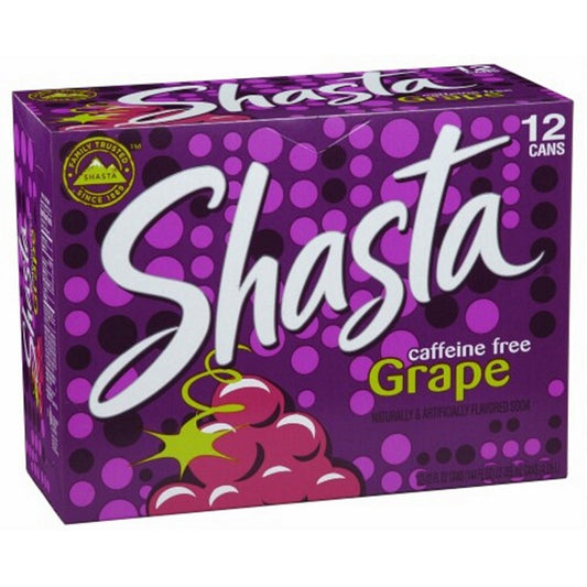 Shasta Grape Soda, 12pk