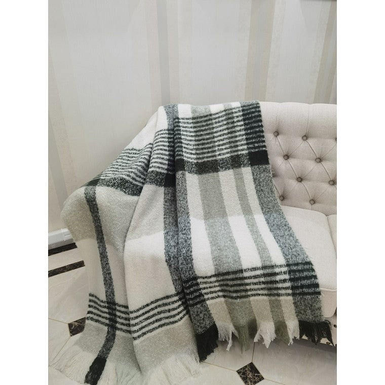 Mohair Throw Blanket, Asstd