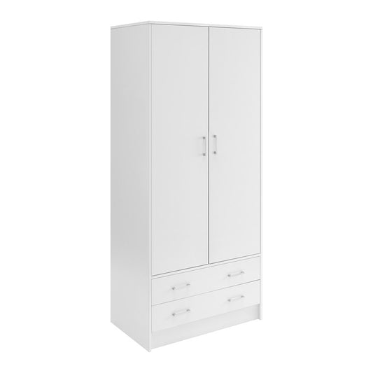 Wardrobe 2 Door, White