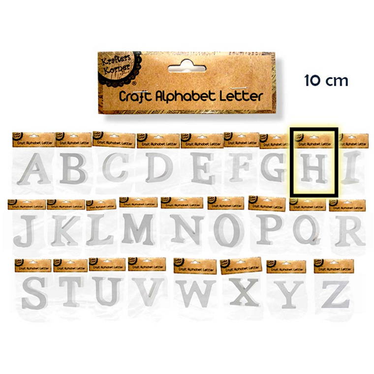 Alphabet Letters, H, 10cm