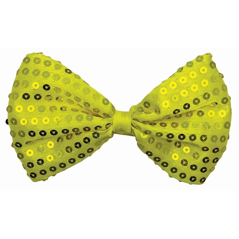 Party Bow Tie Sequin, Yellow