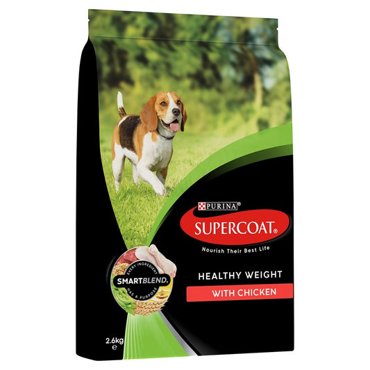 Supercoat Adult Healthy Weight Dog Food w/ Chicken, 2.6kg