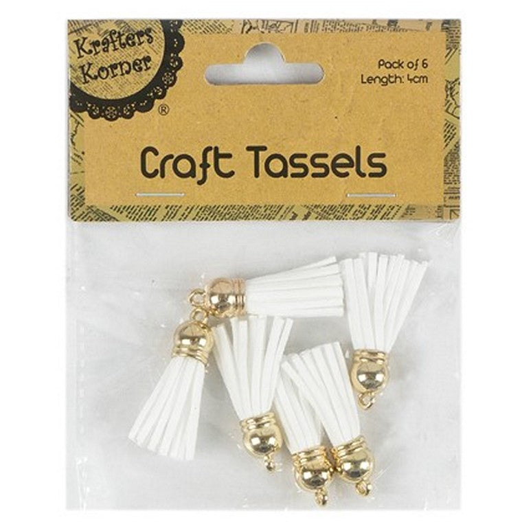 Craft Tassels, 6pk, 6 Asstd Colours