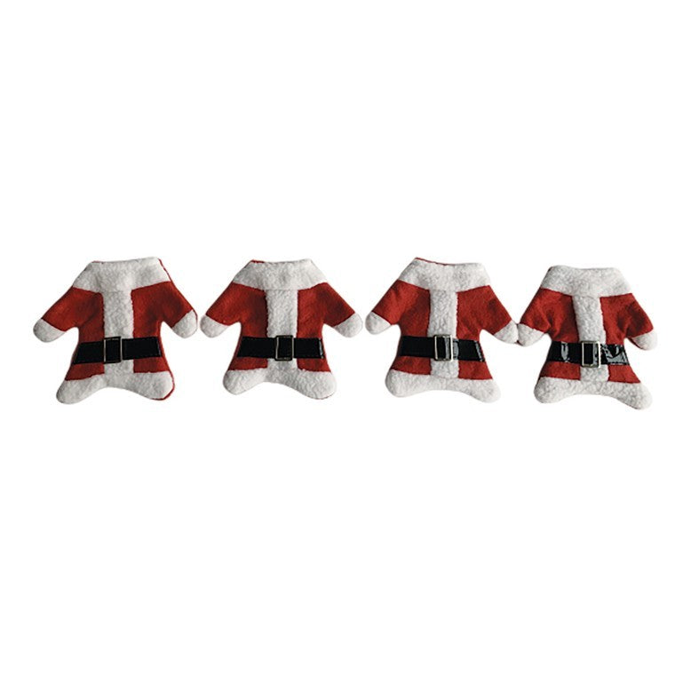 Christmas Santa Suit Utensil Holders