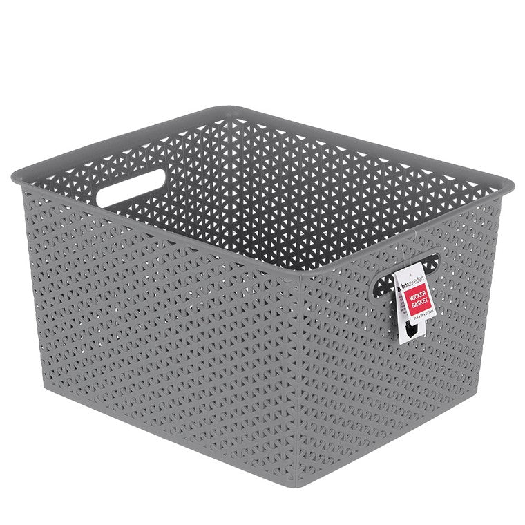 Box Sweden Wicker Design Basket, Asstd, 41.5cm