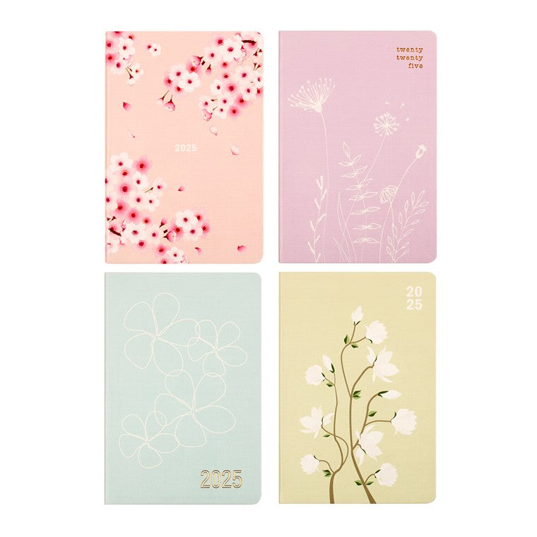 2025 Diary, Floral, WTV, Asstd