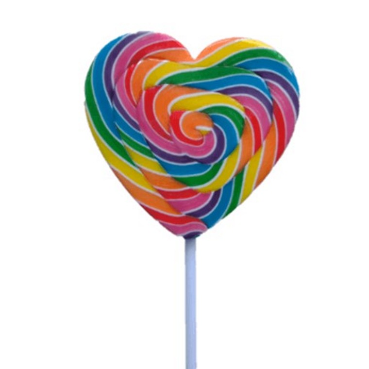 Rainbow Mega Swirl Heart Pop