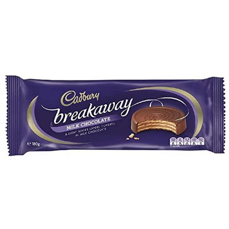 Cadbury Breakaway Biscuits Milk, 180gm