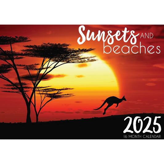 Sunsets & Beaches 2025 Calendar