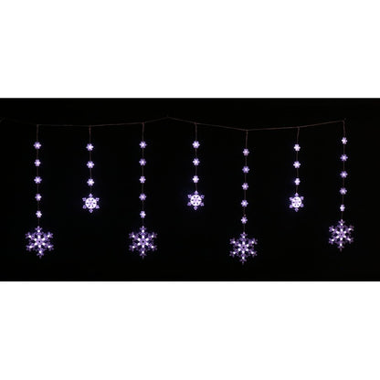 LED Snowflake Curtain, Asstd