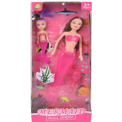 Mermaid and child Doll, 3pce