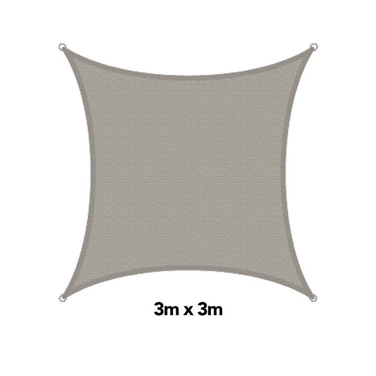 H&G Shade Sail Square Sandstone, 3x3m