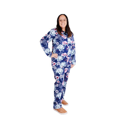 Flannel PJ Set, Blooms in Spring, Size 12