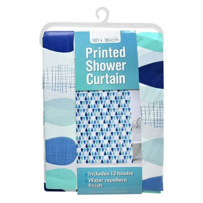 Printed Shower Curtain, Asstd