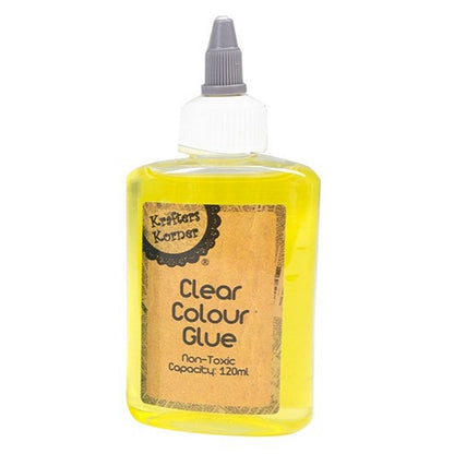 Clear Coloured Glue, 5 Asstd Colours