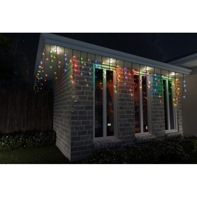 Icicle Lights, Multi Colour, 300 LED