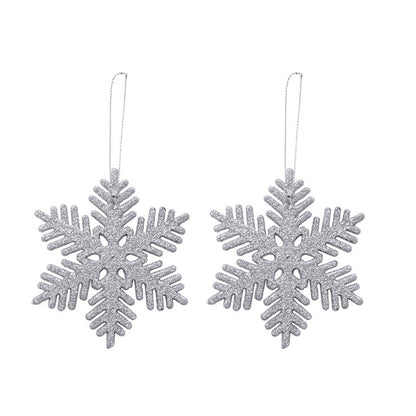 Hanging Snowflake Deco, 3pk, Asstd