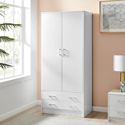 Wardrobe 2 Door, White