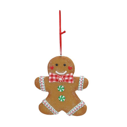 Hanging Gingerbread, 10cm, Asstd