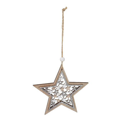 Hanging Starry Die cut Deco, 12cm, Asstd