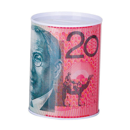 Aust Notes Money Tin, Medium.