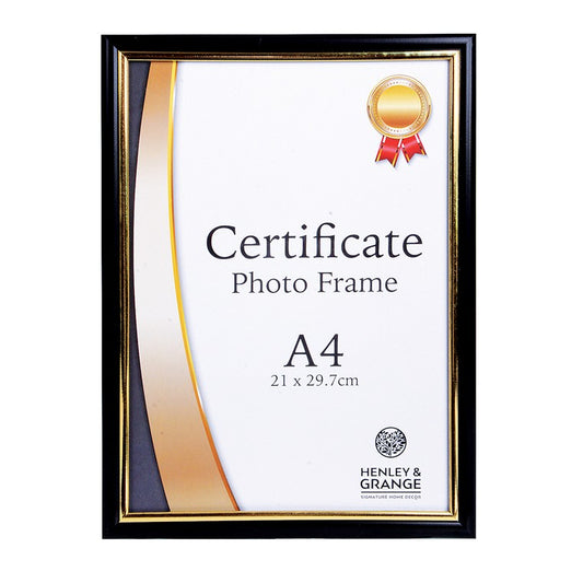 Certificate Frame A4, Gold