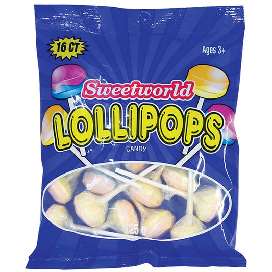 Sweetworld Lollipops, 125g