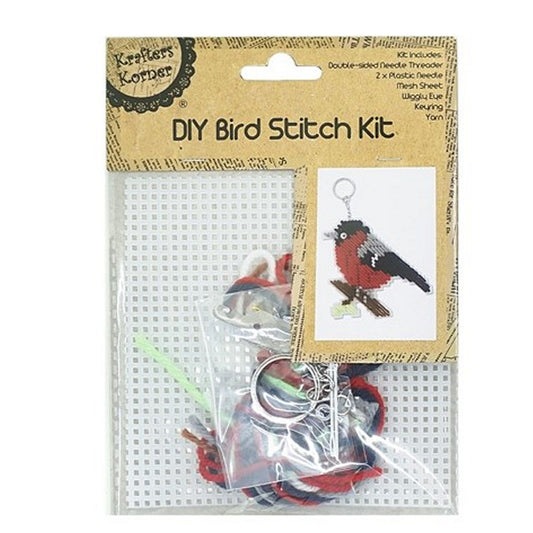 DIY Mesh Bird Stitch Kit, 4 Asstd Designs