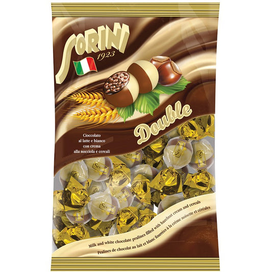 Sorini Double Milk and White Choc w/ Hazelnut, 130gm