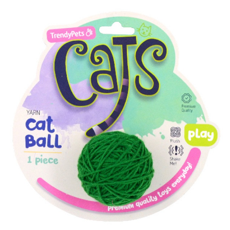 Yarn Ball Cat Toy, Asstd