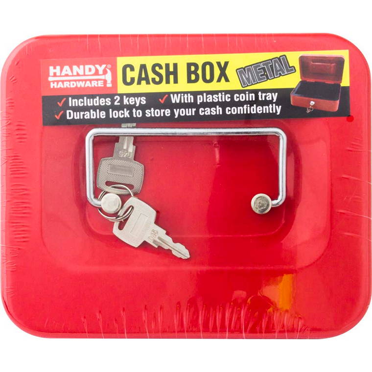 Cash Box, Metal, 15x13x7cm