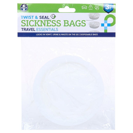 Sickness Bags, 3pk