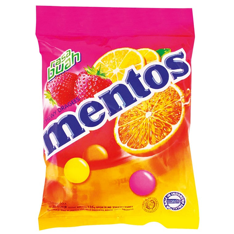 Mentos Fruity Bag, 135gm