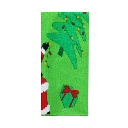 Printed Christmas Tea-Towel, Asstd