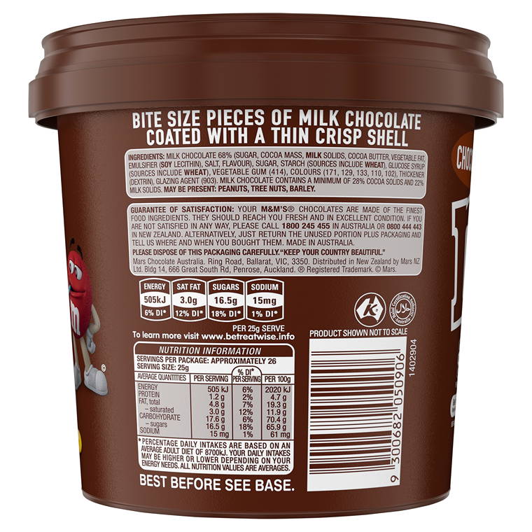 M&Ms Milk Chocolate Mega Bucket, 640gm