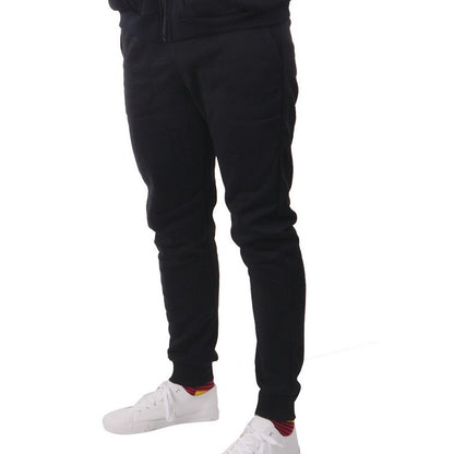 Slim Fleece Track Pant w/ Cuff Black XS