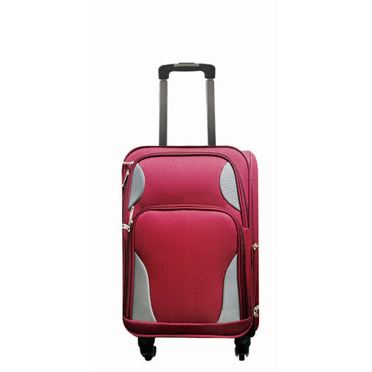 Barak Trolley Luggage, Burgundy, Large