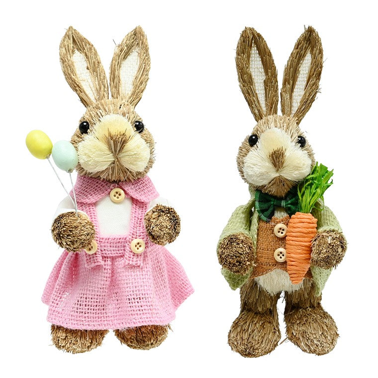 Easter Dressed Sisal Bunny, 22cm, Boy or Girl