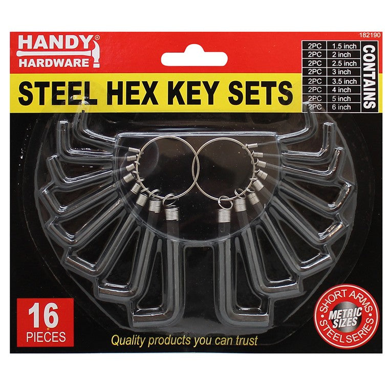 Hex Key Set, 16pce