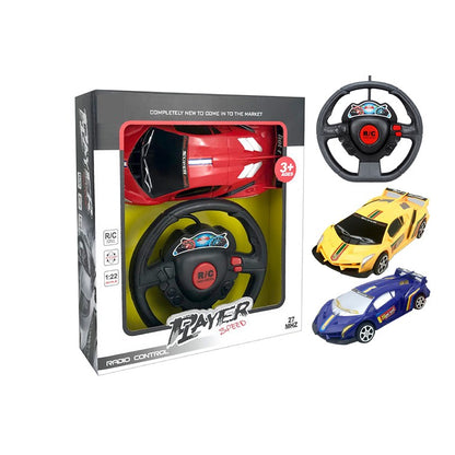 Speed Race Car w/R/C Wheel, 2Pce 1:22