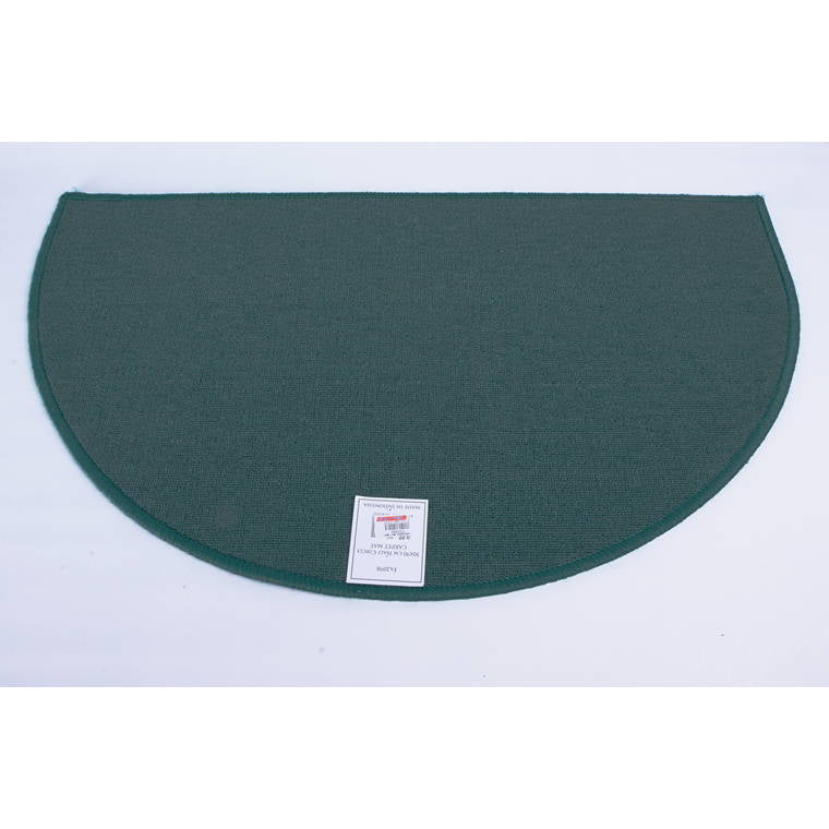 Overlocked Mat Semi Circle, 90cm, Asstd Colours